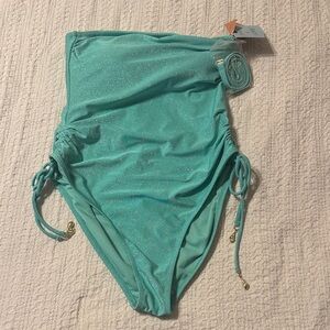 Women's Sparkle Bandeau Medium Coverage
One Piece Swimsuit